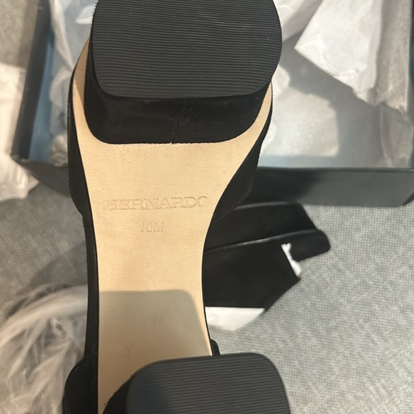 Bernardo Raleigh black suede platform block heels Size 10 M - Picture 8 of 15